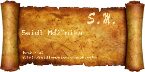 Seidl Mónika névjegykártya
